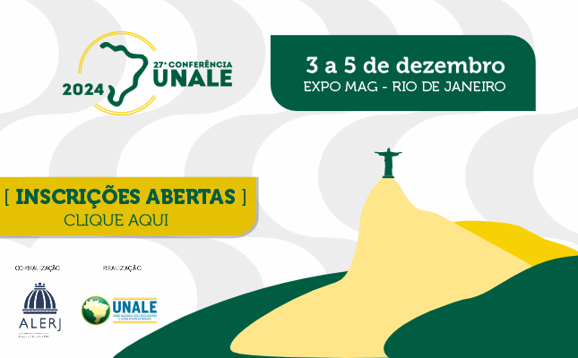 27ª Conferência Nacional da Unale – Inscrições Abertas